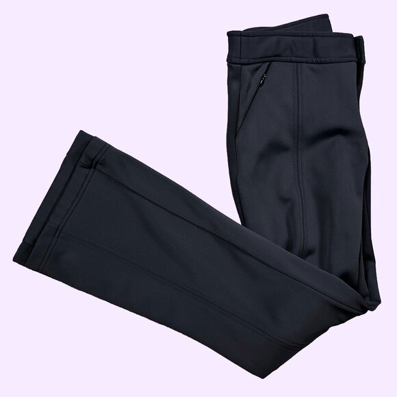 Athleta Softshell Black Ski Snowboard Snow Pants Slim Cut Women's Size 4 - Picture 1 of 5